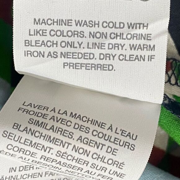 J.Crew  Off The Shoulder In Ratti Graphic Diamond Blouse Green Brown Size S - Picture 8 of 12